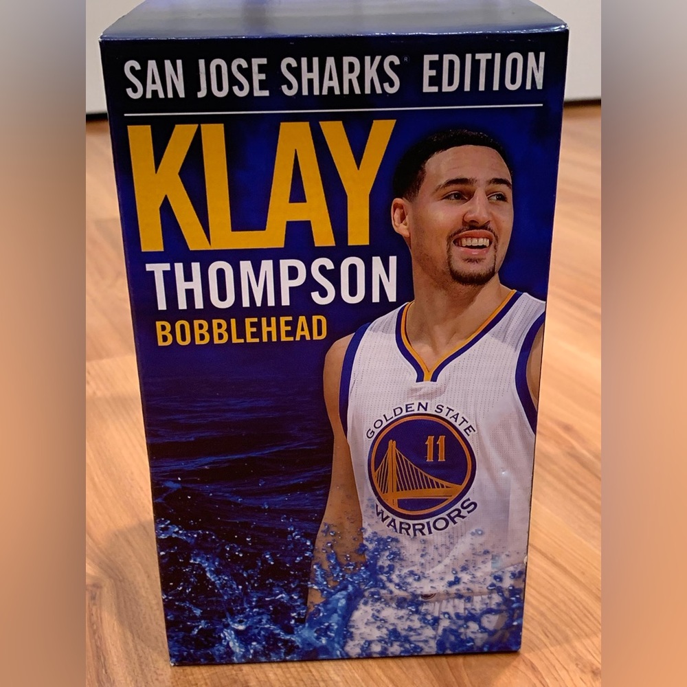 Warriors Klay Thompson SJ Sharks Bobblehead